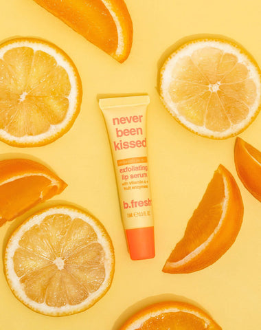 never been kissed exfolierande läppserum