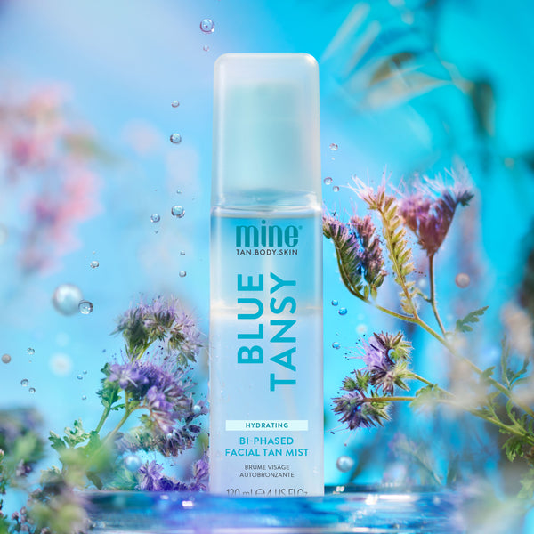 Blue Tansy tvåfasig brun utan sol-mist för ansiktet