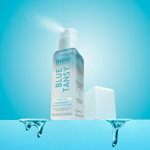 Blue Tansy tvåfasig brun utan sol-mist för ansiktet