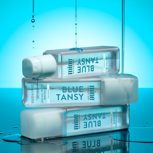 Blue Tansy tvåfasig brun utan sol-mist för ansiktet