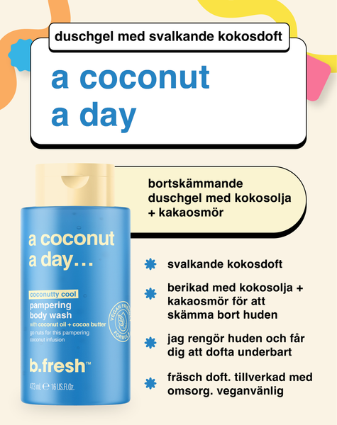 a coconut a day bortskämmande duschgel