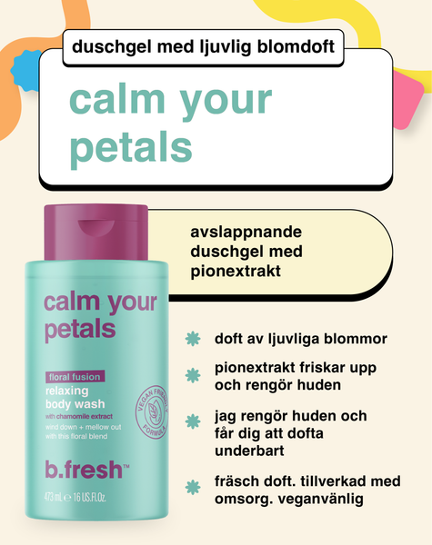 calm your petals avslappnande duschgel