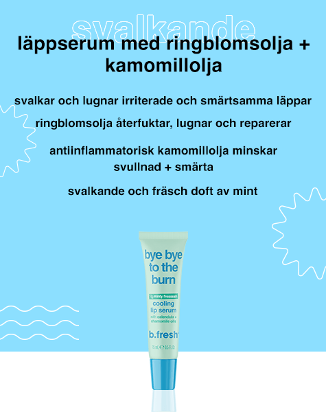 bye bye to the burn svalkande läppserum