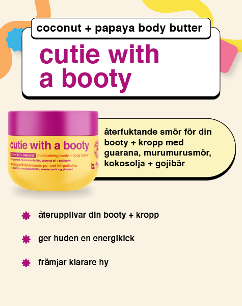 cutie with a booty återfuktande smör för din booty + kropp