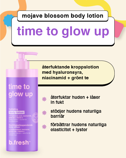 time to glow up återfuktande kroppslotion