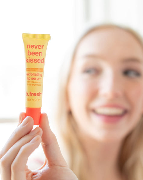 never been kissed exfolierande läppserum