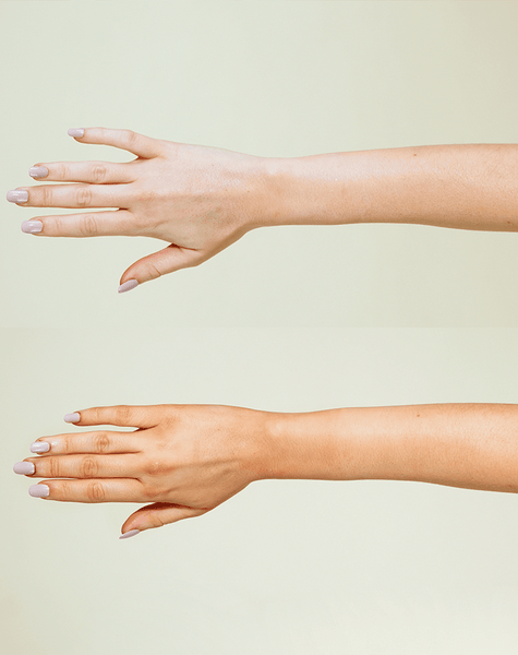 glow your own way hydrated AF brun utan sol-gel för ansikte + kropp