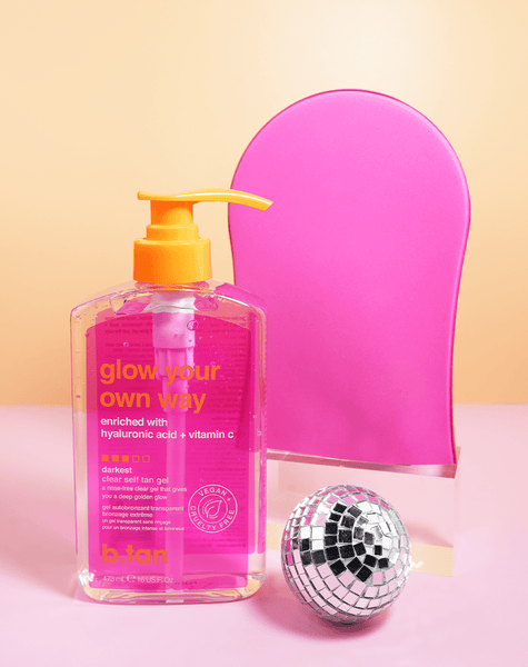 glow your own way appliceringshandske för brun utan sol-gel