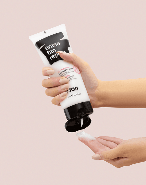 erase tan repeat 2-in-1 tan eraser + body wash
